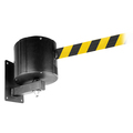 Queue Solutions WallPro 750, Black, 55' Yellow/Black CAUTION-DO NOT ENTER Belt WP750B-YBC550